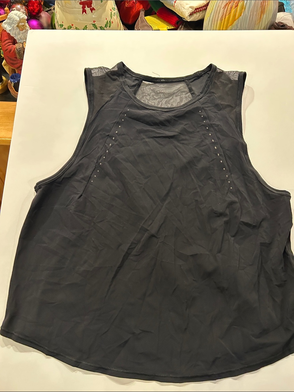 lululemon athletica Black Mesh-Trim Sleeveless Tank